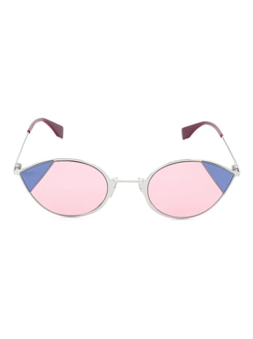 Fendi Damen-Sonnenbrille in Silber/ Rosa