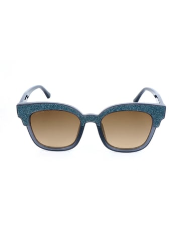 Jimmy Choo Damskie okulary przeciwsłoneczne w kolorze niebiesko-brązowym