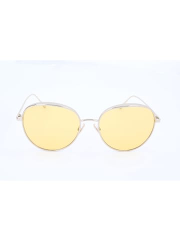 Jimmy Choo Damskie okulary przeciwsłoneczne w kolorze srebrno-żółtym
