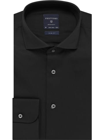 PROFUOMO Hemd - Slim fit - in Schwarz