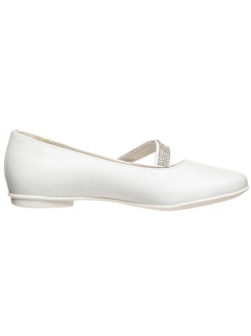 Primigi Leren ballerina's met bandje wit