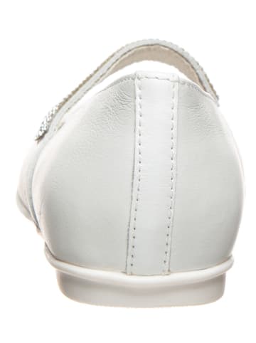 Primigi Leren ballerina's met bandje wit