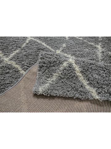 ABERTO DESIGN Hoogpolig tapijt grijs