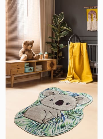 Mioli Laagpolig tapijt "Koala" grijs/groen
