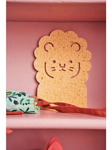 Rice 4-delige set: sponzen "Leeuw" meerkleurig - (B)15 x (H)20 cm
