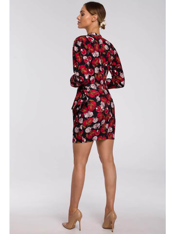 made of emotion Jurk donkerblauw/rood