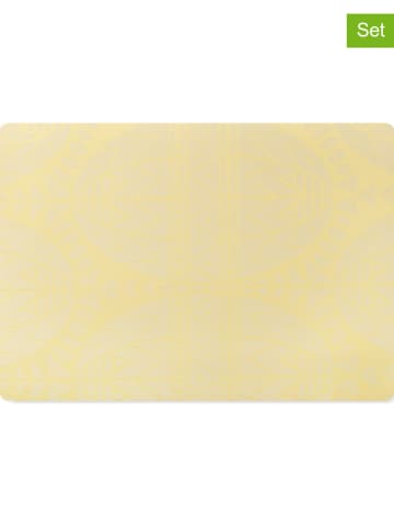 Juna 2-delige set: placemats "Easter" geel  - (L)43 x (B)30 cm