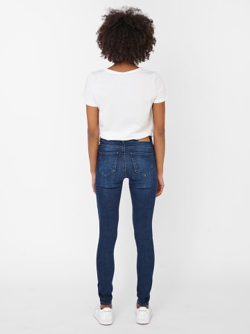Noisy may Spijkerbroek "Nmlucy" - skinny fit - donkerblauw