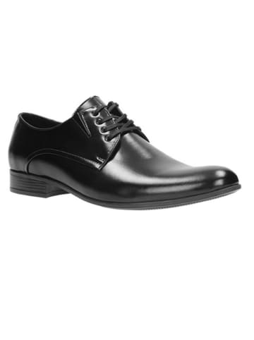 Wojas Leren veterschoenen zwart