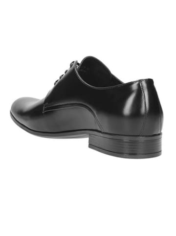 Wojas Leren veterschoenen zwart