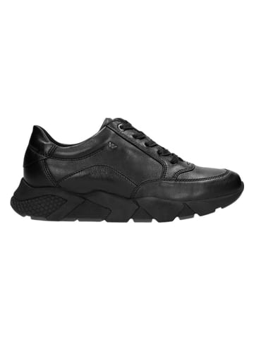 Wojas Leder-Sneakers in Schwarz