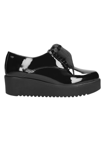 Wojas Leren veterschoenen zwart