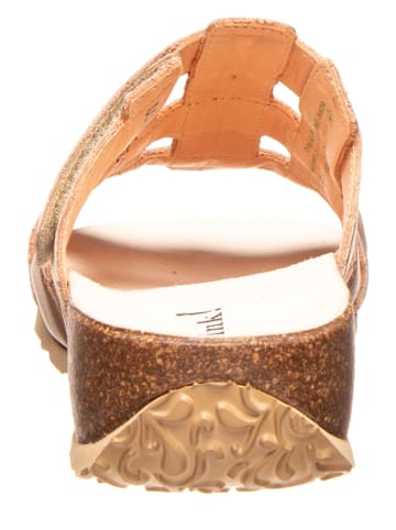 Think! Leder-Pantoletten "Mizzi" in Beige