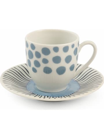 Villa d´Este 6-delige set: koffiekoppen "Marea" meerkleurig - 90 ml