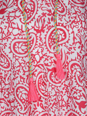 Zwillingsherz Kleid "Luna" in Pink/ Weiß