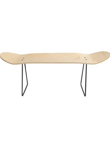 Really Nice Things Bank "Skate" in Natur/ Schwarz - (B)79 x (H)30 x (T)20 cm