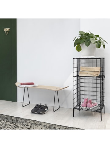 Really Nice Things Bank "Skate" naturel/zwart - (B)79 x (H)30 x (D)20 cm