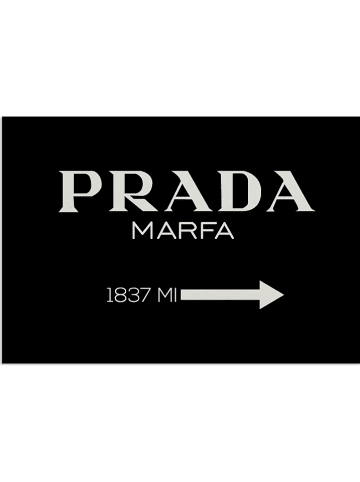 Really Nice Things Fußmatte "Prada" in Schwarz - (L)70 x (B)40 cm