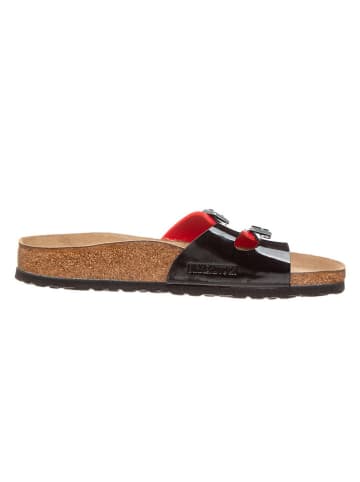 Birkenstock Pantoletten "Ibiza" in Rot/ Schwarz - Weite S