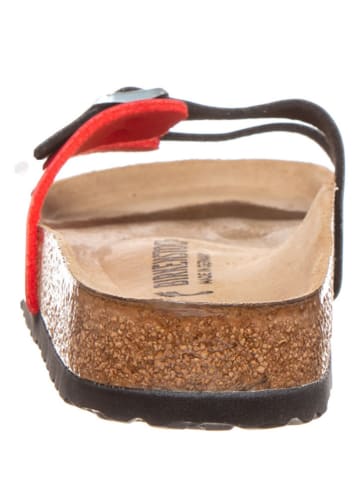 Birkenstock Pantoletten "Ibiza" in Rot/ Schwarz - Weite S