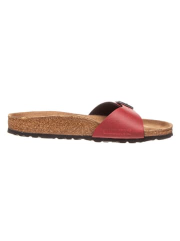 Birkenstock Pantoletten "Madrid" in Rot - Weite S