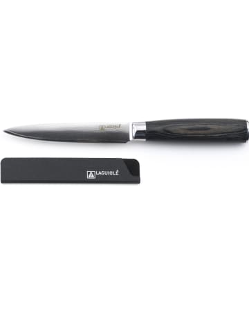 Laguiole Nóż kuchenny "Damarus" w kolorze czarnym - dł. 23 cm