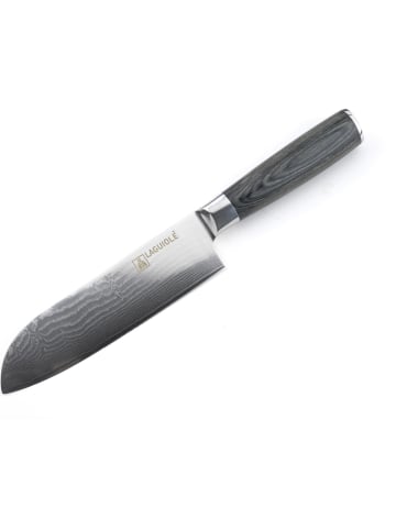 Laguiole Nóż santoku "Damarus" w kolorze czarnym - dł. 29,5 cm