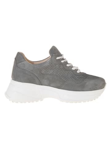 Noosy Leder-Sneakers in Grau