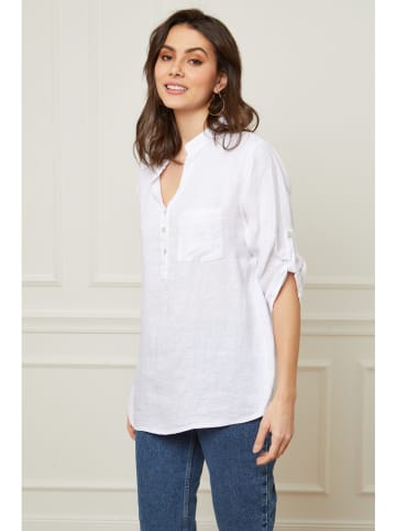 Joséfine Linnen blouse "Bjorg" wit