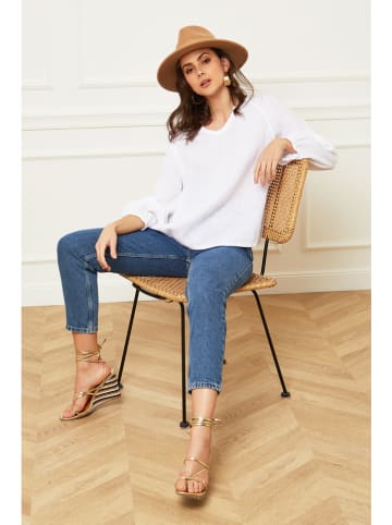 Joséfine Linnen blouse "Celiane" wit