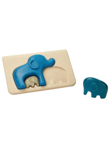 Plan Toys Puzzle drewniane "Słonie" - 18 m+
