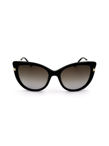 Liu Jo Damskie okulary przeciwsłoneczne w kolorze czarno-złotym