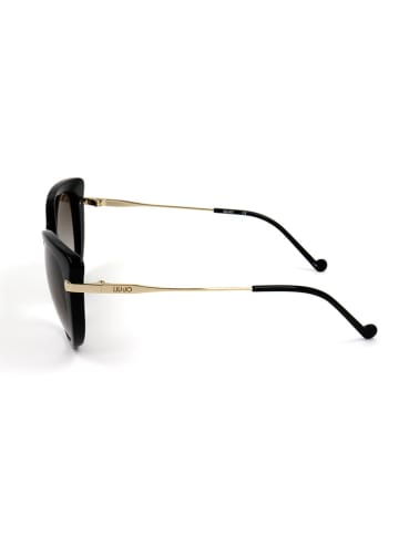 Liu Jo Damen-Sonnenbrille in Gold/ Schwarz