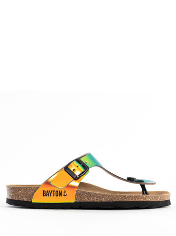 BAYTON Teenslippers "Mercure" oranje/groen