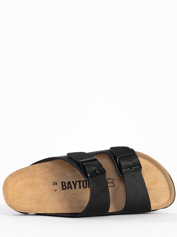 BAYTON Leder-Pantoletten "Atlas" in Schwarz
