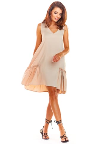 Awama Kleid in Beige