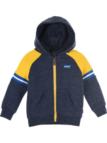 Levi's Kids Sweatjacke in Dunkelblau/ Gelb