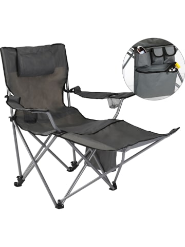 Nature Fellow Klappstuhl in Grau - (B)60 x (H)88 x (T)118 cm