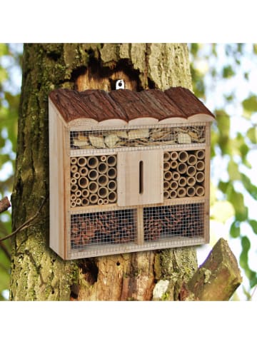 Garden Hero Insectenhotel lichtbruin - (B)30 x (H)30 x (D)9,5 cm