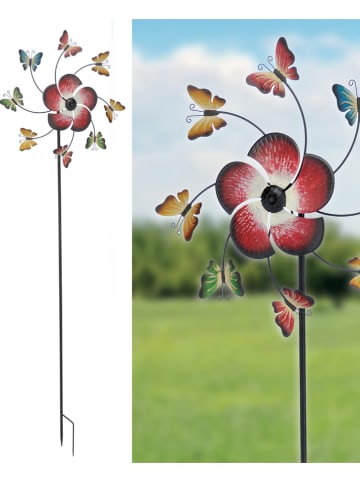 Profigarden Ledsolartuinsteker "Vlinder" meerkleurig - (B)40 x (H)152 x (D)10 cm