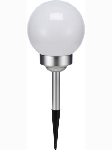 Garden Hero LED-Solar-Gartenstecker in Weiß - Ø 15 cm