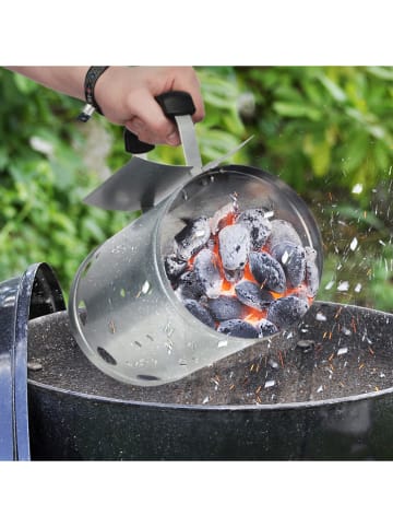 Chefware Barbecuestarter zilverkleurig - (B)24 x (H)27 x (D)16 cm