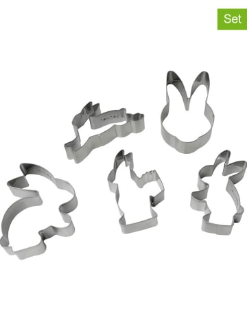 Zenker 5er-Set: Edelstahl-Ausstechformen "Osterhase"
