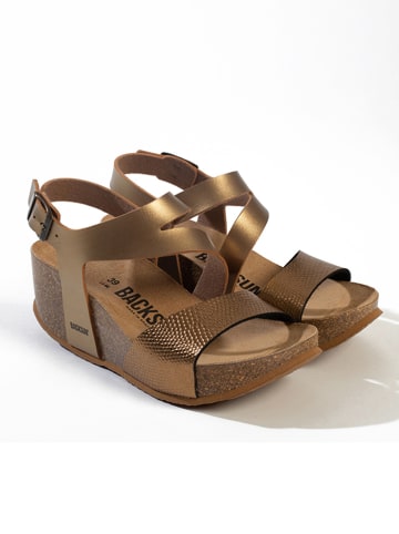 BACKSUN Keilsandaletten "Bolzano" in Gold