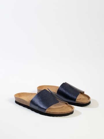 BACKSUN Slippers "Djila" donkerblauw