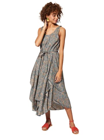 Aller Simplement Kleid in Beige/ Hellblau