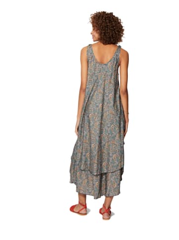 Aller Simplement Kleid in Beige/ Hellblau