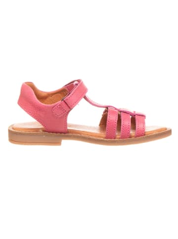 Bundgaard Skórzane sandały "Ajol III" w kolorze różowym