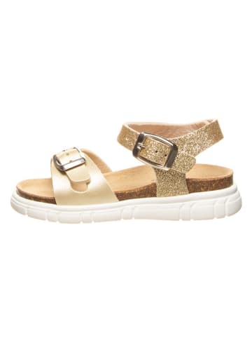 billowy Sandalen in Gold