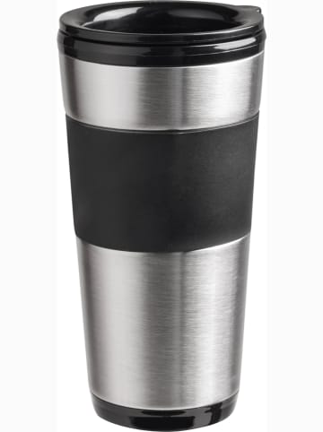 bESTRON Ekspres termiczny "Breakfasr Club" w kolorze czarno-srebrnym - 420 ml